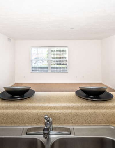 Kitchen Counter Into An Empty Room
